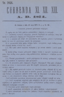 Currenda. 1874, kurenda 11, 12, 13