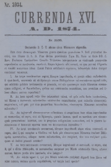 Currenda. 1874, kurenda 16