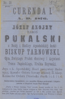 Currenda. 1876, kurenda 1