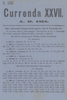 Currenda. 1878, kurenda 27