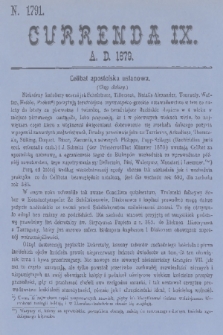 Currenda. 1879, kurenda 9