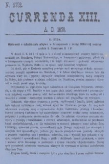 Currenda. 1879, kurenda 13