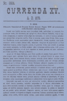 Currenda. 1879, kurenda 15