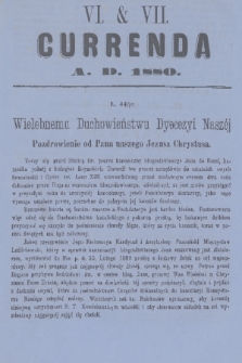 Currenda. 1880, kurenda 6, 7