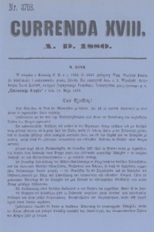 Currenda. 1880, kurenda 18