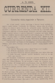 Currenda. 1889, kurenda 12