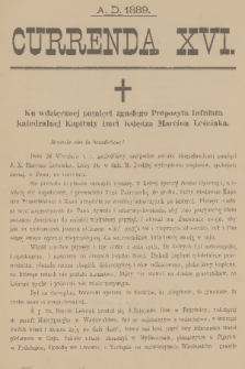 Currenda. 1889, kurenda 16