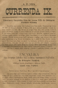 Currenda. 1894, kurenda 9