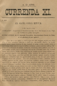 Currenda. 1894, kurenda 11