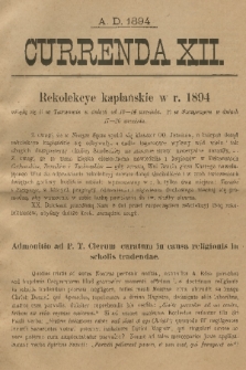 Currenda. 1894, kurenda 12