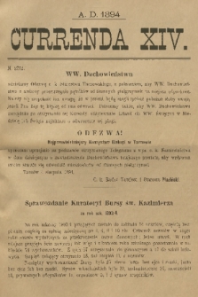 Currenda. 1894, kurenda 14