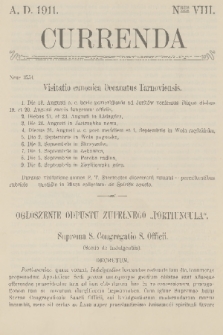 Currenda. 1911, kurenda 8