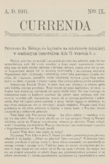 Currenda. 1911, kurenda 9