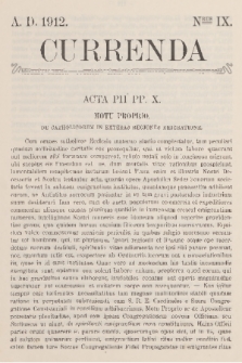 Currenda. 1912, kurenda 9