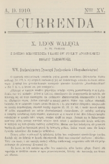 Currenda. 1910, kurenda 15