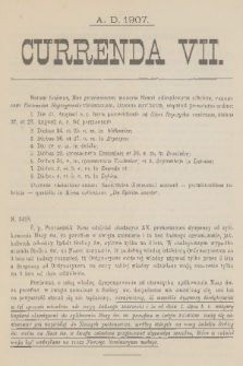 Currenda. 1907, kurenda 7