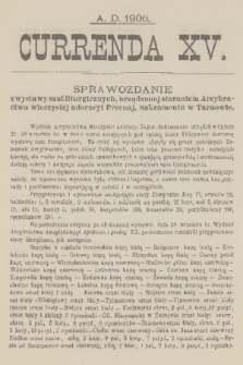 Currenda. 1906, kurenda 15