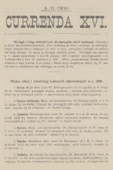 Currenda. 1906, kurenda 16