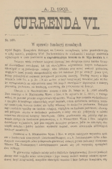 Currenda. 1903, kurenda 6