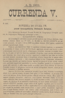 Currenda. 1902, kurenda 5