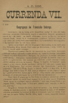 Currenda. 1895, kurenda 7