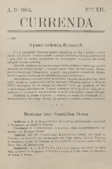 Currenda. 1914, kurenda 12