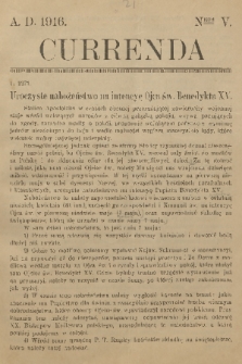 Currenda. 1916, kurenda 5