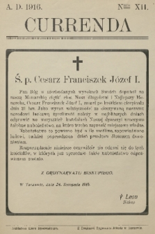 Currenda. 1916, kurenda 12