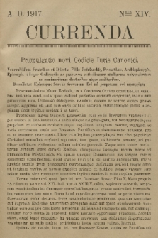 Currenda. 1917, kurenda 14