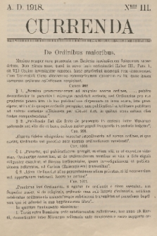 Currenda. 1918, kurenda 3