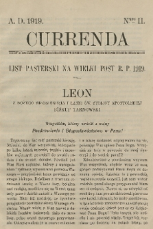 Currenda. 1919, kurenda 2