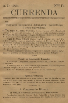 Currenda. 1924, kurenda 4