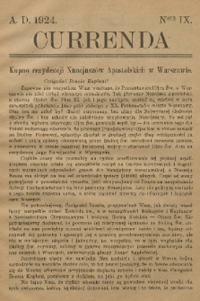 Currenda. 1924, kurenda 9