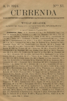 Currenda. 1924, kurenda 11