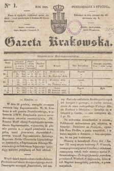 Gazeta Krakowska. 1838, nr 1