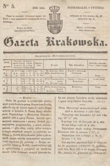 Gazeta Krakowska. 1838, nr 5