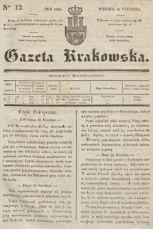 Gazeta Krakowska. 1838, nr 12
