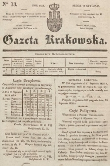 Gazeta Krakowska. 1838, nr 13