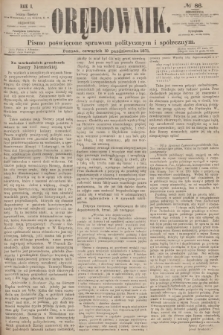 Orędownik : pismo poświęcone sprawom politycznym i społecznym. R.1, 1871, № 86