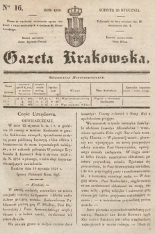 Gazeta Krakowska. 1838, nr 16