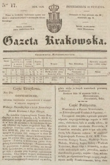 Gazeta Krakowska. 1838, nr 17