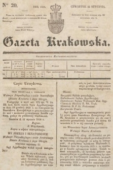 Gazeta Krakowska. 1838, nr 20