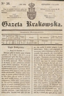 Gazeta Krakowska. 1838, nr 26