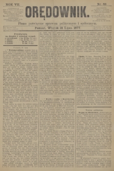 Orędownik : pismo poświęcone sprawom politycznym i społecznym. R.7, 1877, nr 89