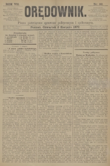 Orędownik : pismo poświęcone sprawom politycznym i społecznym. R.7, 1877, nr 90