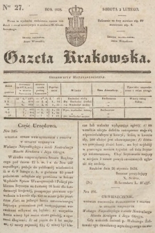 Gazeta Krakowska. 1838, nr 27