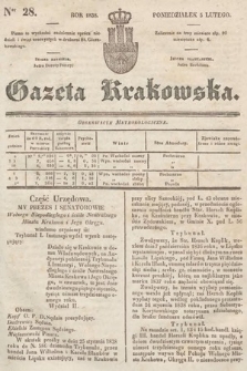 Gazeta Krakowska. 1838, nr 28