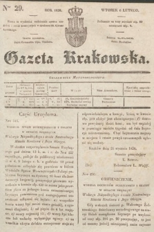 Gazeta Krakowska. 1838, nr 29