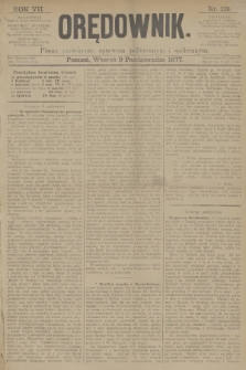 Orędownik : pismo poświęcone sprawom politycznym i społecznym. R.7, 1877, nr 119