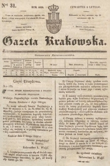 Gazeta Krakowska. 1838, nr 31
